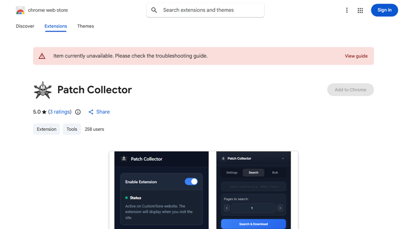 Patch Collector preview